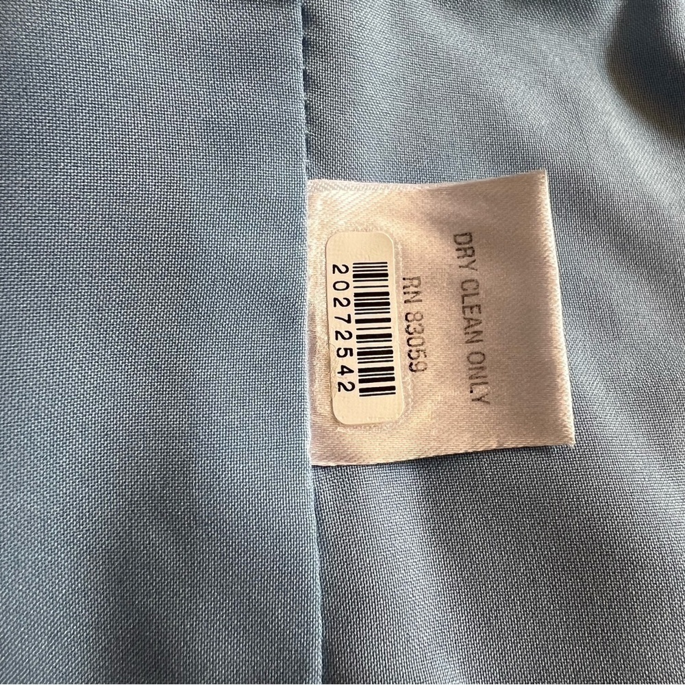 DREW BLUE SATINY BLAZER SIZE XS - Picture 8 of 9